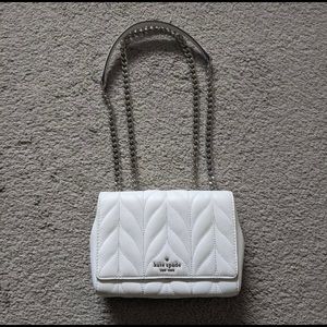 Kate Spade Briar Lane Quilte Mini Emelyn Crossbody | Color: White